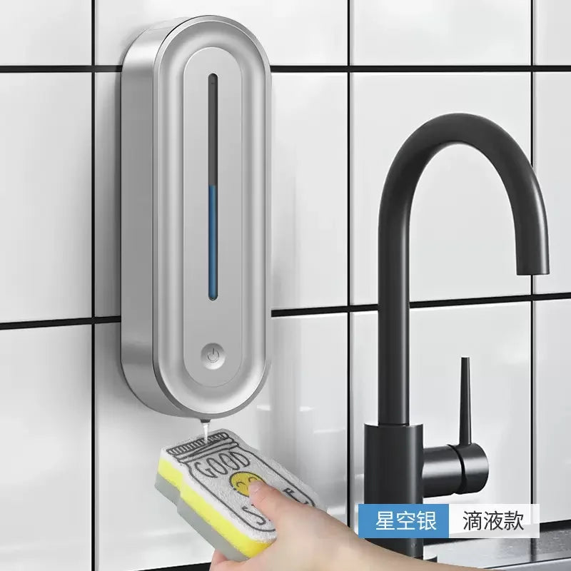 420ML Wall Mounted Automatic Liquid Soap Dispenser Touchless Induction Sensor for Kitchen Hotel and Bathroom