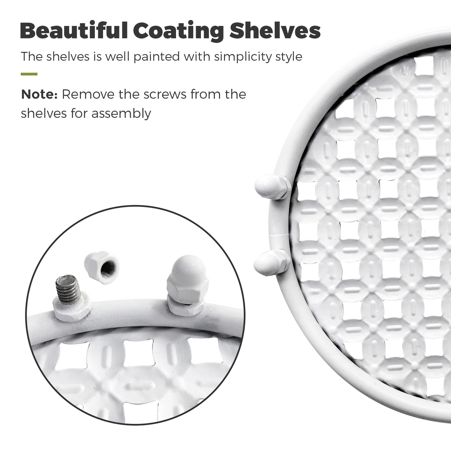 2PCS Rustproof Metal Plant Stand 4 Potted Flower Display Rack Shelf for Garden