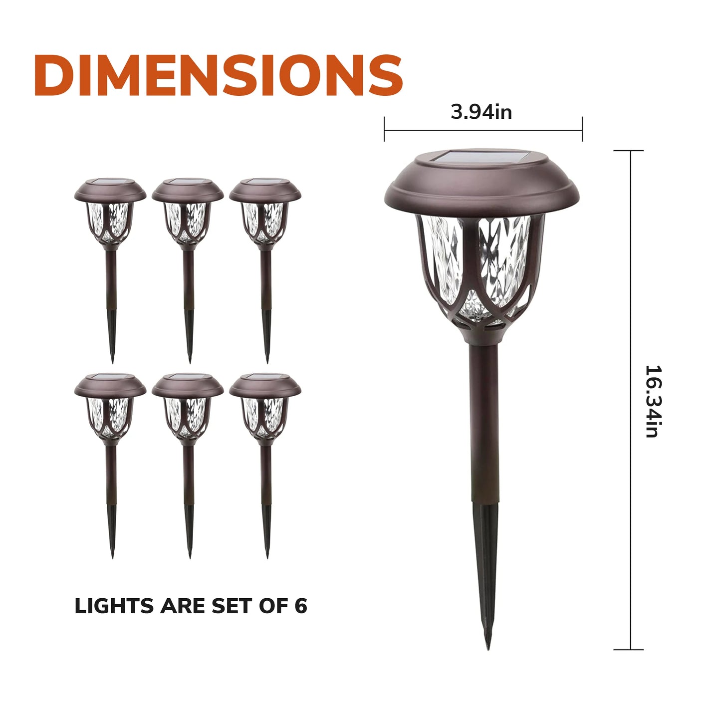 Waterproof Outdoor Solar Lights with LED Bulbs for Industrial Use