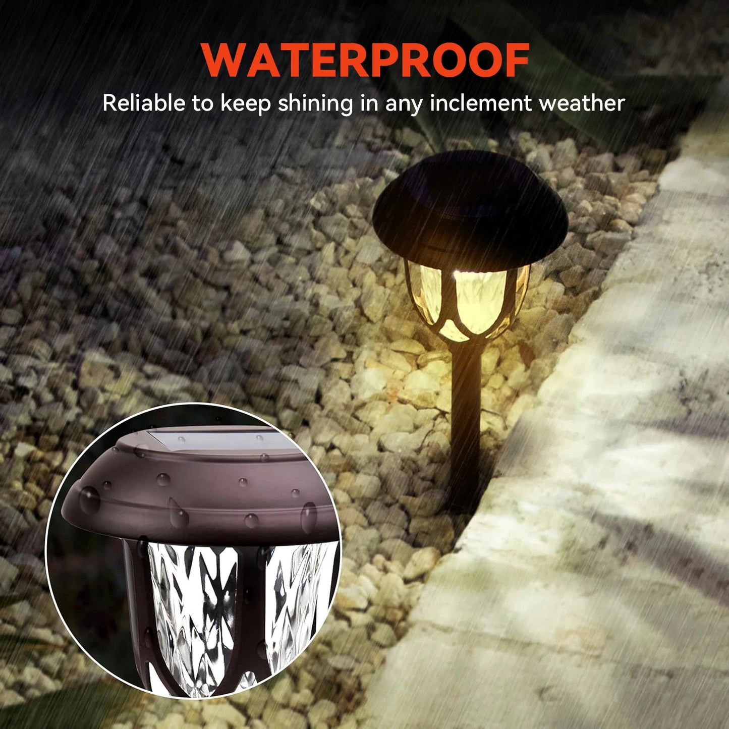 Waterproof Outdoor Solar Lights with LED Bulbs for Industrial Use