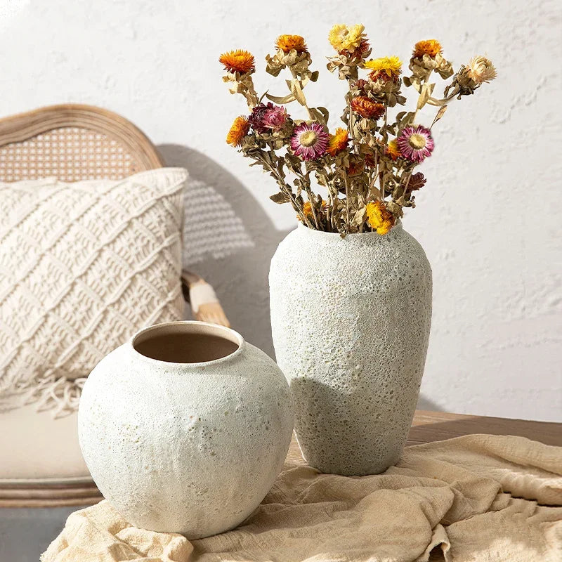 Ceramic Vase Chinese Style Modern Decorative Flower Arrangement Pottery Home Decor