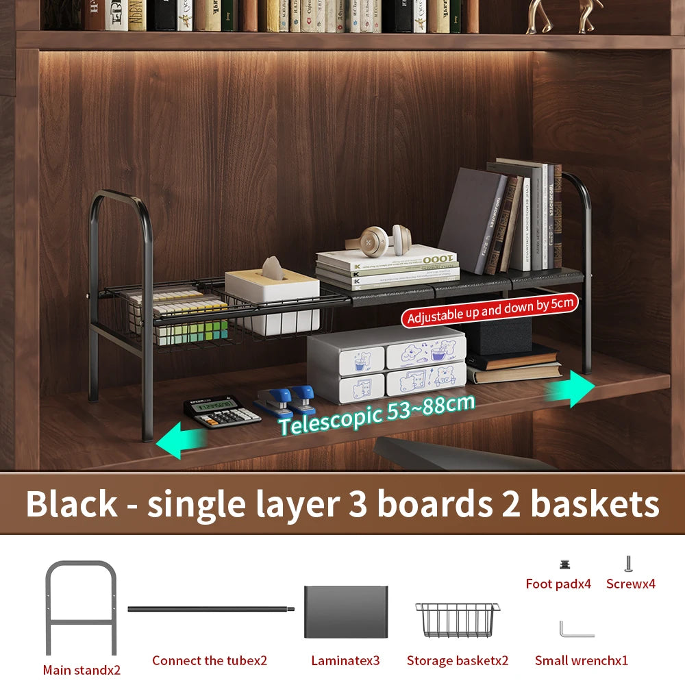 1 Set Multi-Use Kitchen Under Bathroom Sink Organizer