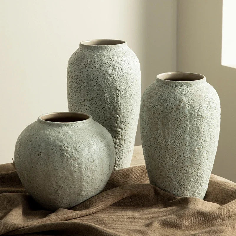 Ceramic Vase Chinese Style Modern Decorative Flower Arrangement Pottery Home Decor