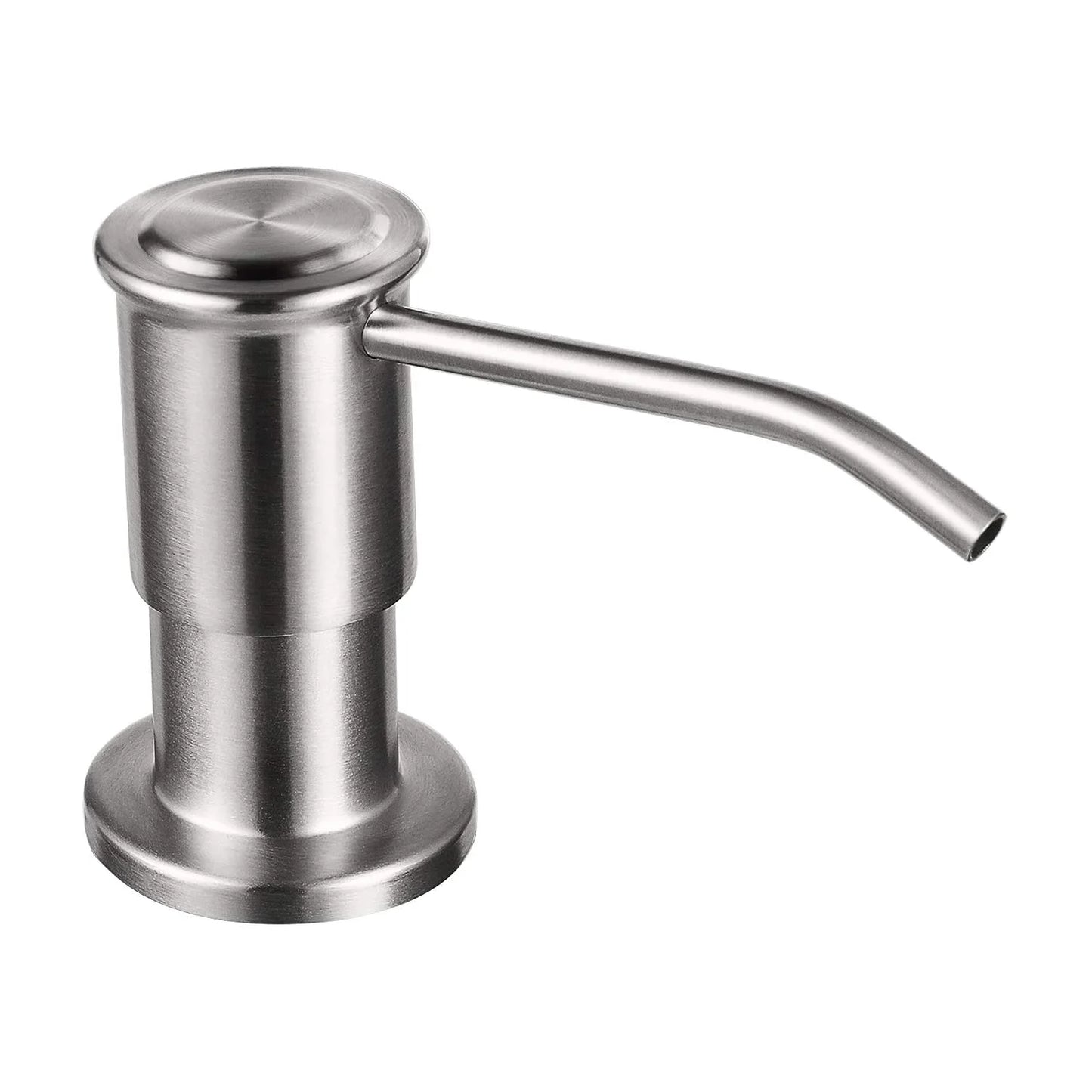 Samodra Liquid Soap Dispenser 500ml Stainless Steel Pump for Kitchen Sink Chrome Brushed Nickel