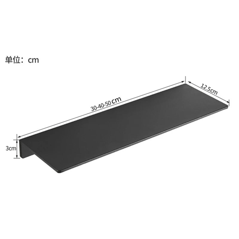 Black Aluminum Bathroom Shelf Organizer for Shower Storage Rack Shampoo and Cosmetic White Shelves