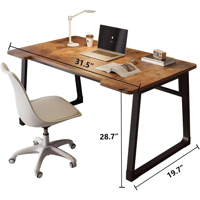 Small Computer Desk,31.5 Inch Standing Home Office Desk for Small Space Room,