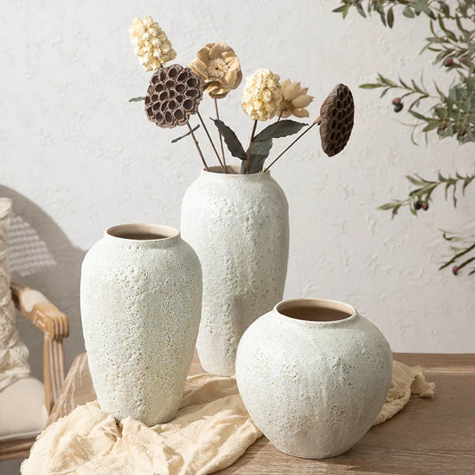 Ceramic Vase Chinese Style Modern Decorative Flower Arrangement Pottery Home Decor