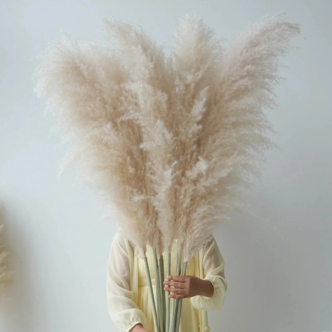 80-120cm Tall Dried Pampas Grass Flowers Arrangement Large Fluffy Pampas Decor artificial Plant for Vase Home Boho Wedding Decor