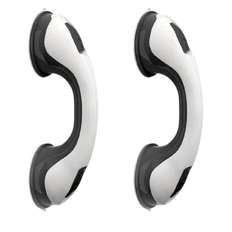 1 to 2 Pieces Shower Handle Grab Bars for Bathtubs and Showers Suction Bar Handles for Elderly Seniors Safety Bathroom Grip