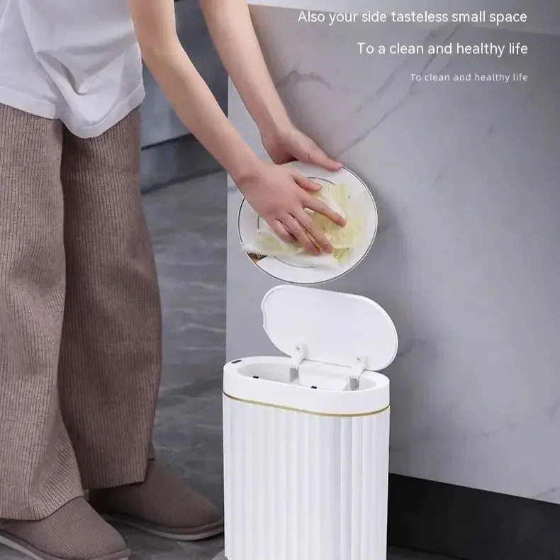 7L Narrow Smart Sensor Trash Can Kitchen Food Waste Recycling Bin Toilet Wastebasket Garbage Storage Bucket Bathroom Accessories