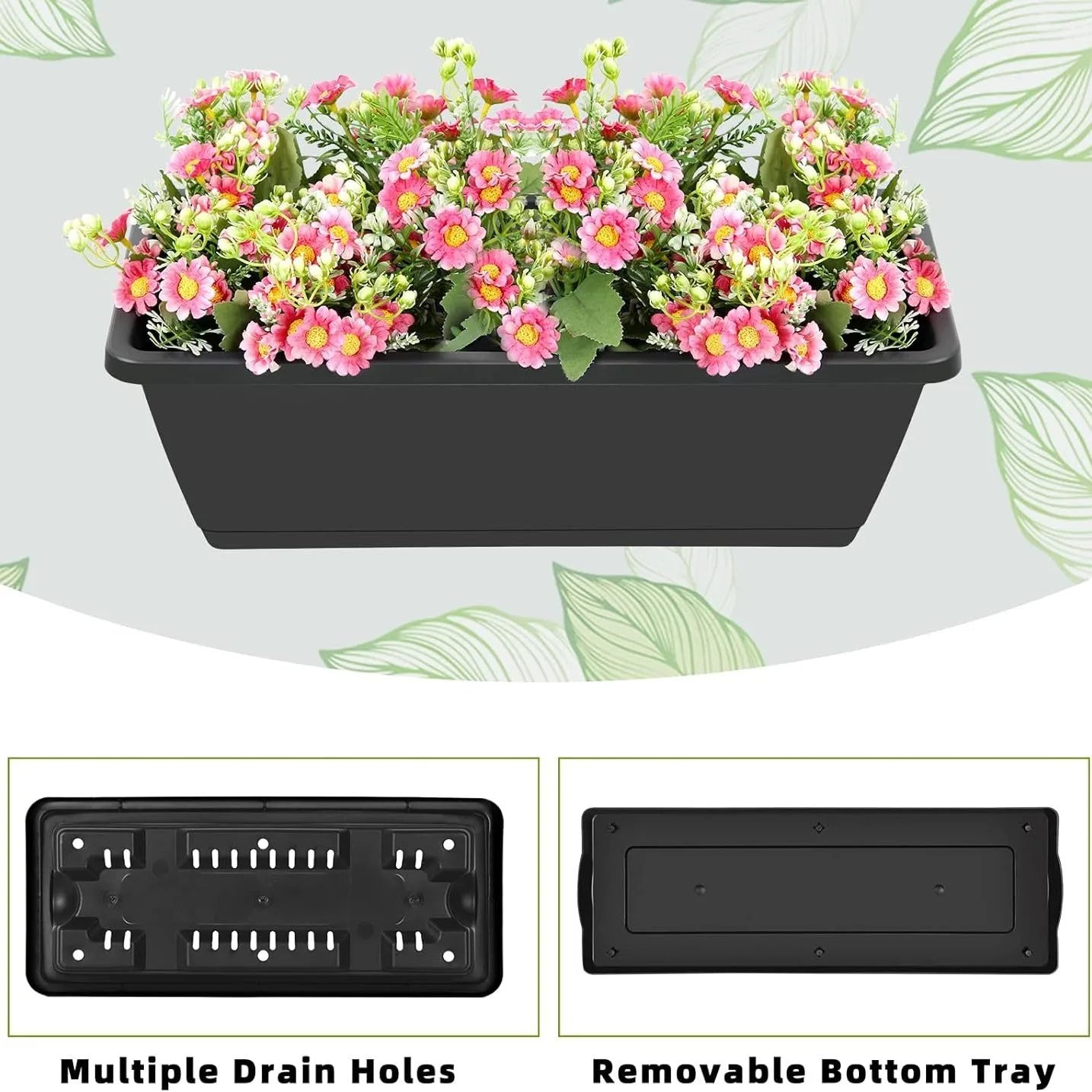 Vertical Raised Garden Bed Outdoor 3 Tiered Garden Planters Standing Elevated Planter Box with Drainage Holes for Plants