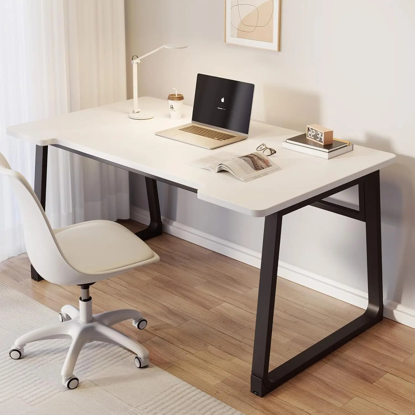 Small Computer Desk,31.5 Inch Standing Home Office Desk for Small Space Room,