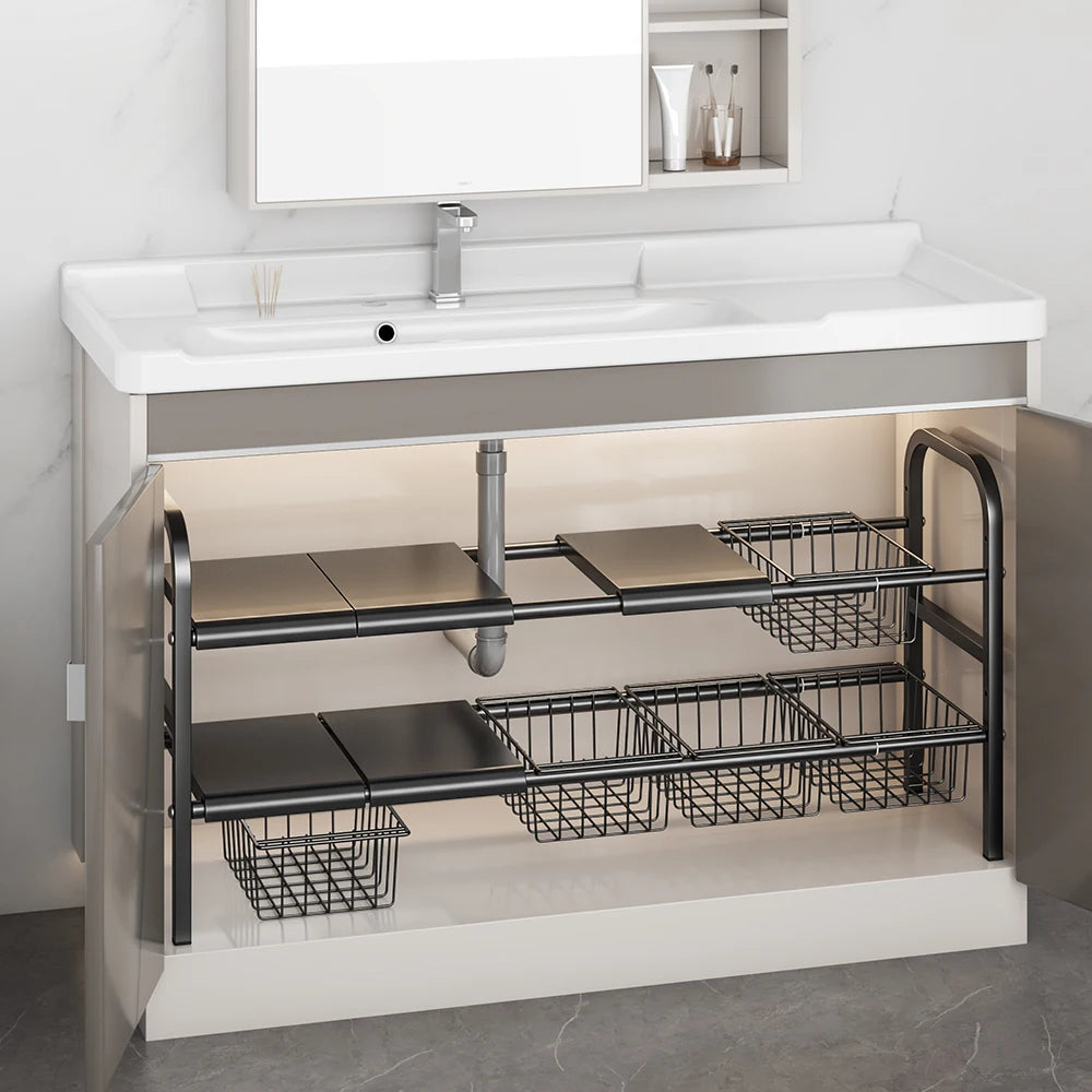 1 Set Multi-Use Kitchen Under Bathroom Sink Organizer