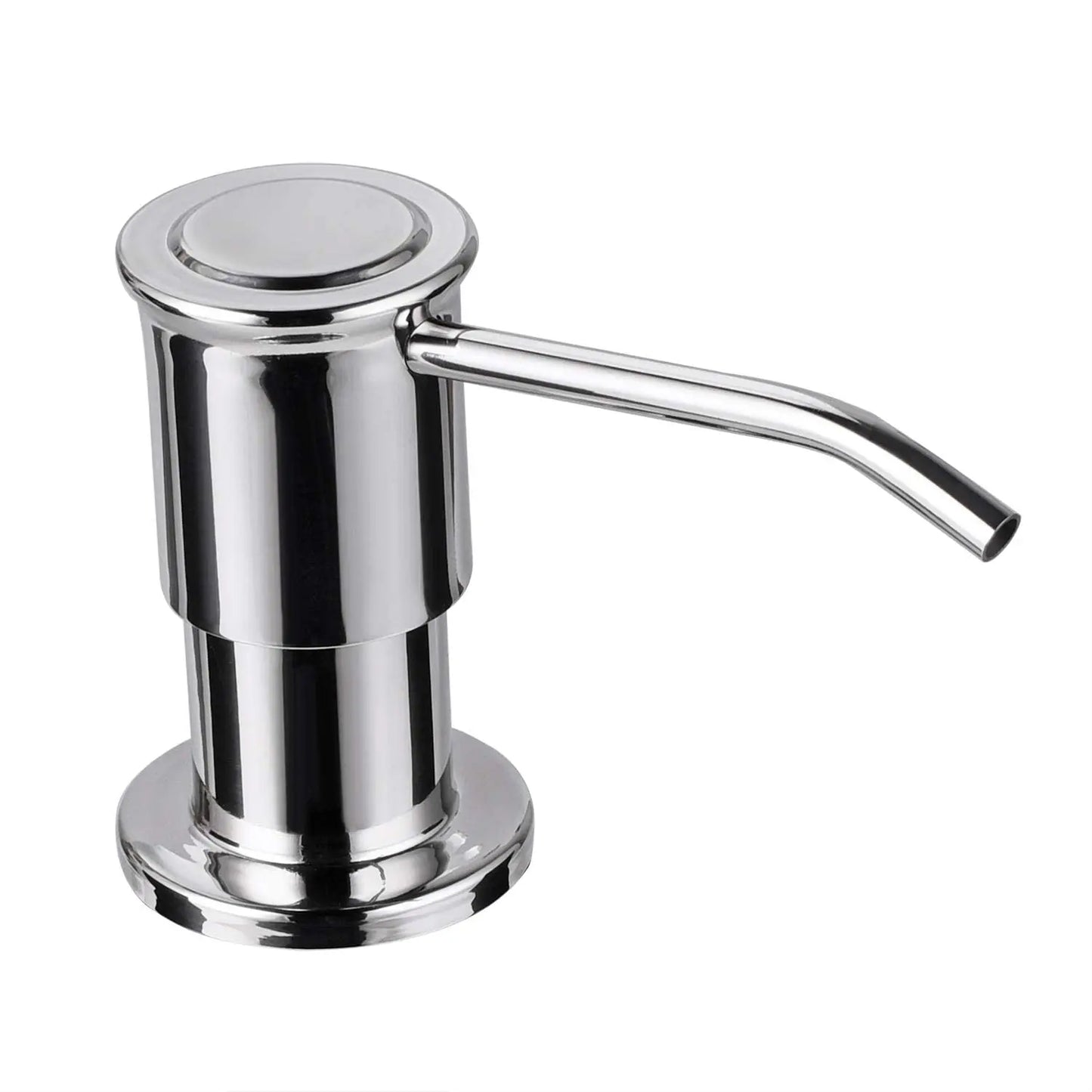 Samodra Liquid Soap Dispenser 500ml Stainless Steel Pump for Kitchen Sink Chrome Brushed Nickel